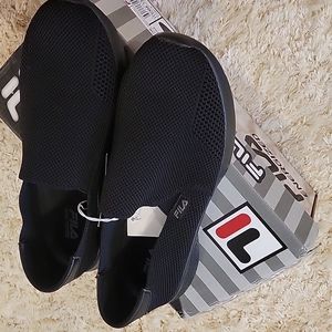 Black filasoft Mallorca slip on